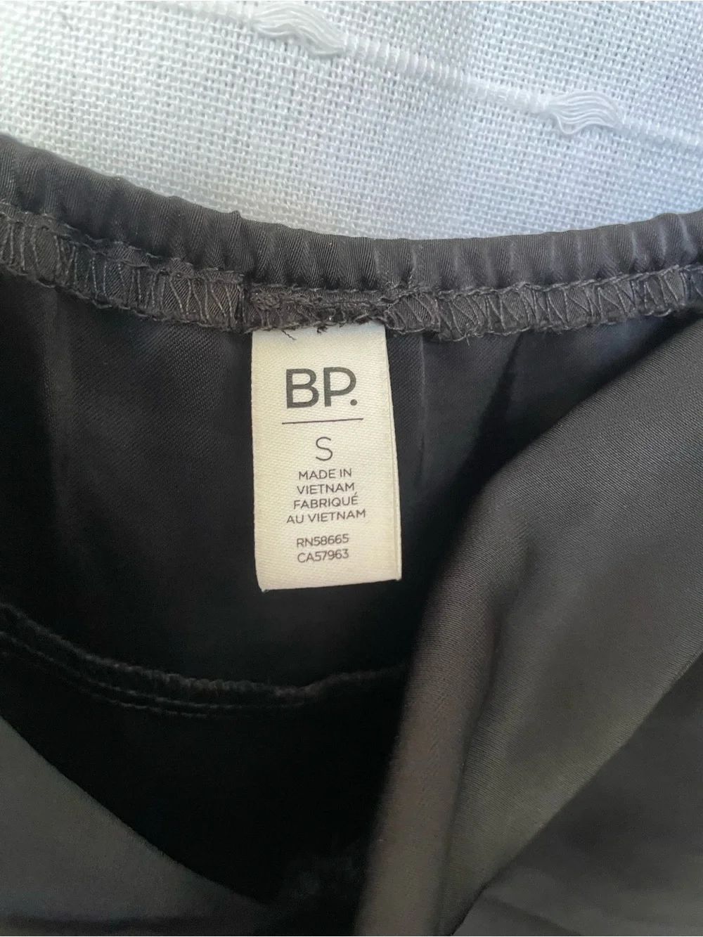 BP Black Satin Twist Front Mini Slipdress Size S